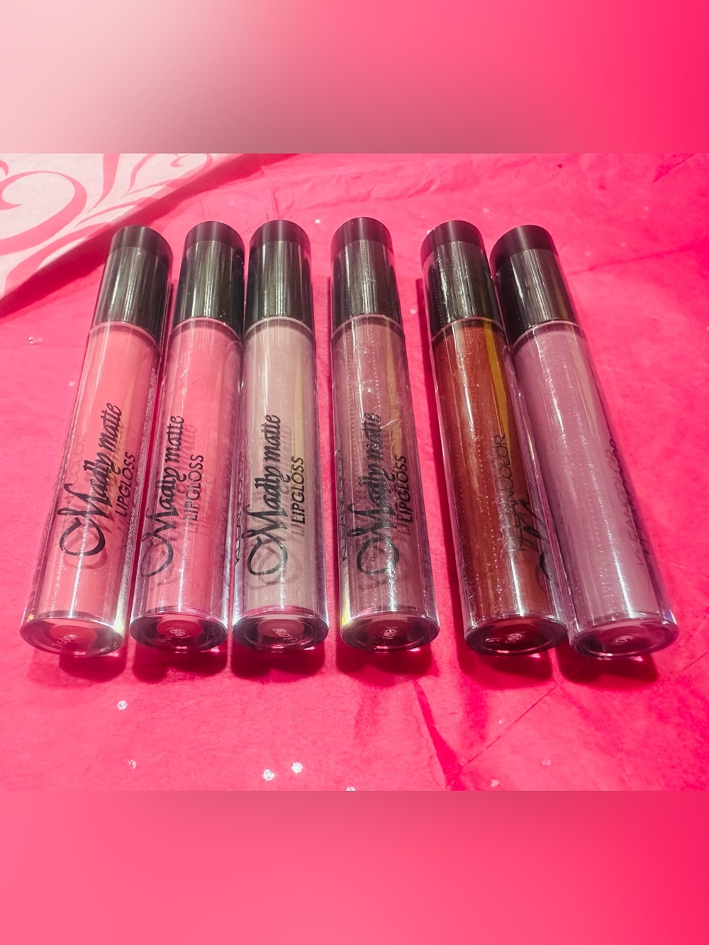 Madly Matte⭐️🩷❤️🤎Lip Gloss Set — Pink, Rose, Nude, Bronze & Mauve Shades